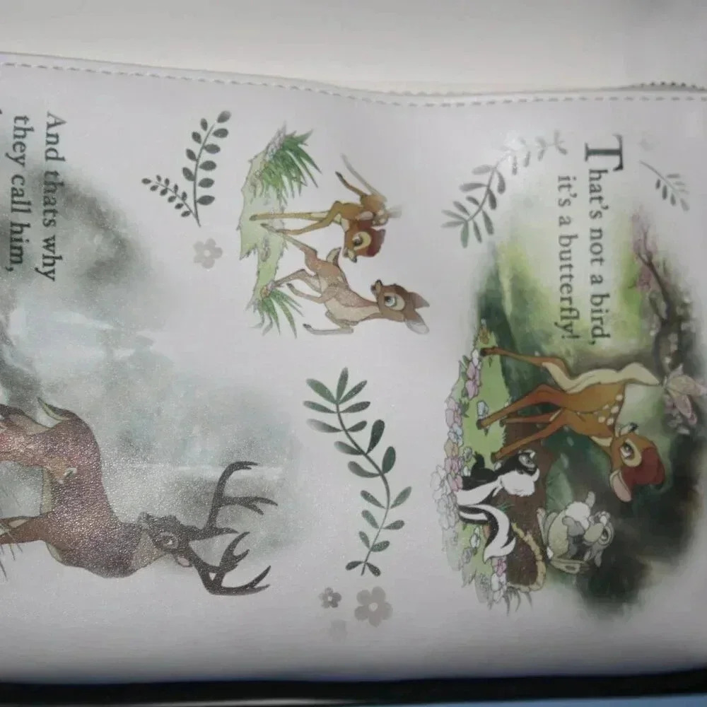 LOUNGEFLY DISNEY CLASSIC BOOKS BAMBI COVERTIBLE CROSS BODY BAG RARE NWT - Picture 8 of 16